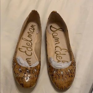 NWT in box Sam Edelman cork Leighton flats sz 6